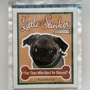 Little Stinker Brand Biscuits Pug Poster